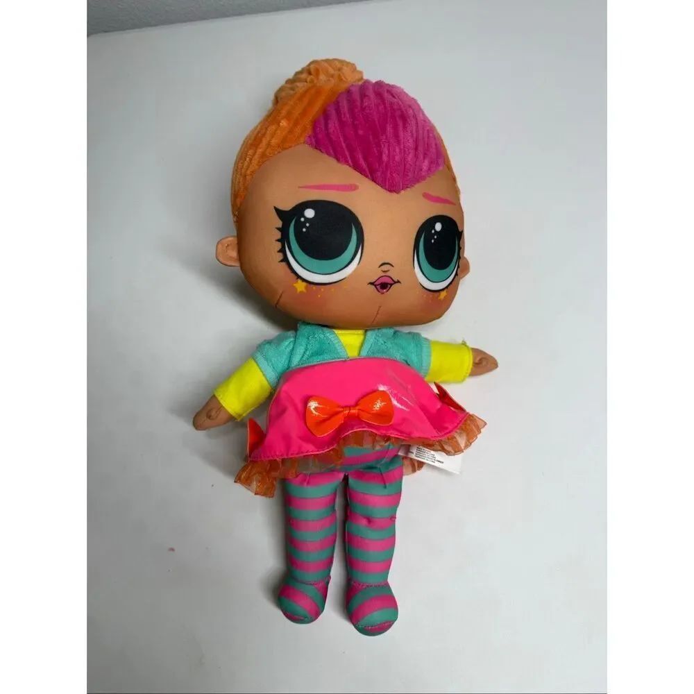 LOL Surprise Neon QT Huggable Soft Doll 16”Inches Plush Stuffed Toy